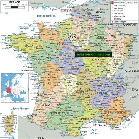 carte de france detaillee carte des villes de france detaillee