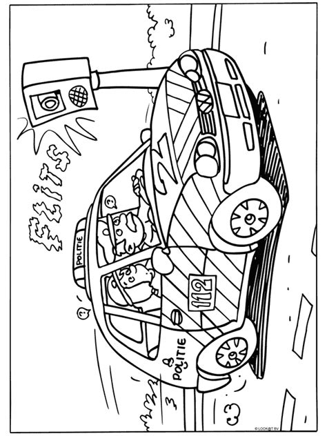Politie Auto Kleurplaat Politieauto3 Politieauto Kleurplaten Images