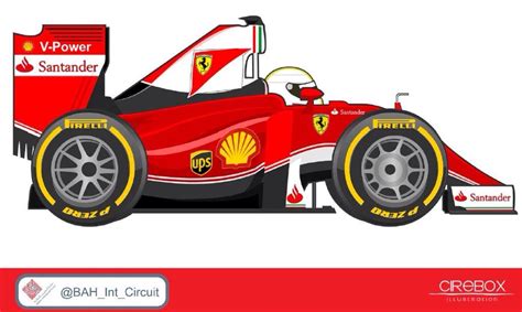 Vettel F1 Cartoon Ferrari 2016