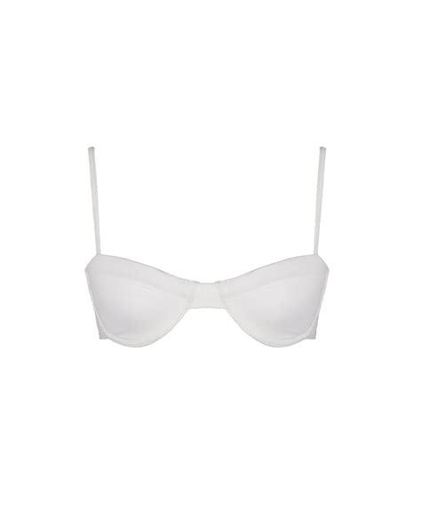 Solstice Bikini Top Optic White Meridian Swimwear Wolf Badger