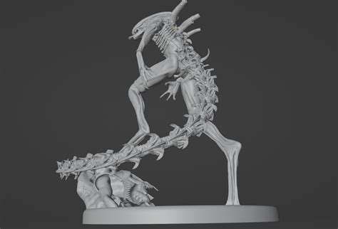 3D file Alien Xenomorph Fanart 👽・3D printer design to download・Cults