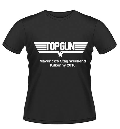 Top Gun Personalised Stag Night Tshirt