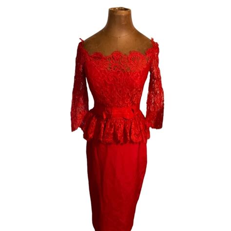 Marchesa Notte Dresses Nwt Marchesa Notte Red Lace And Satin