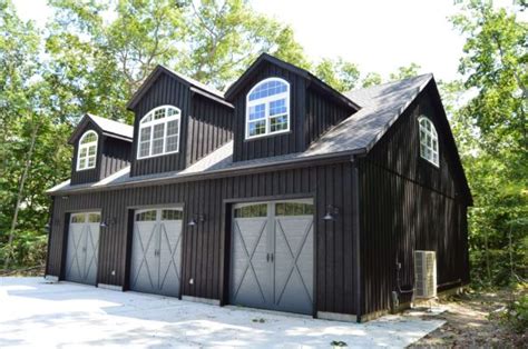 Custom Black Board Batten Garage In Woodbury Ct J N Structures