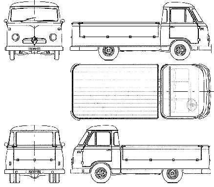 Borgward B Heavy Truck Blueprints Free Outlines