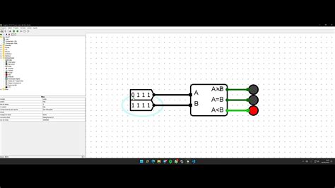 4 Bit Comparator From 4 1 Bit Cascated Comparators Logisim Youtube