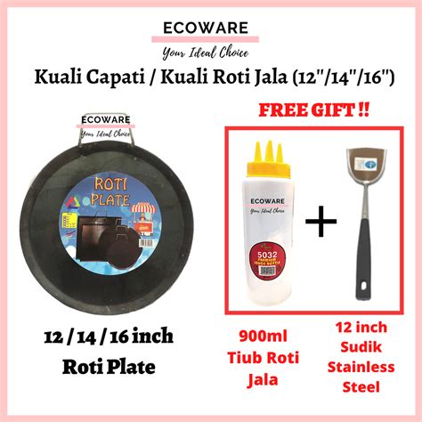 Kuali Capati Hitam Kuali Roti Jala Roti Plate Kuali Leper