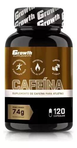 Cafeína 420mg 120 Caps Thermogênico Growth Supplements Frete grátis