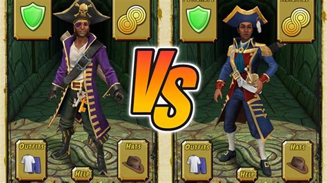 Temple Run 2 Pirate Cove Jean Benitez Captain Vs Simone Davies