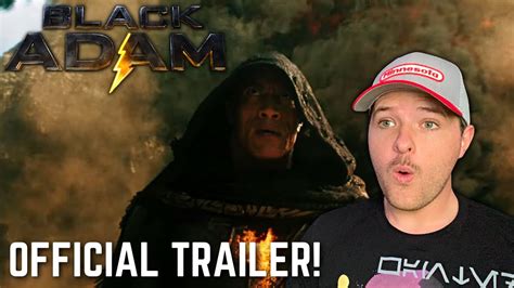 Black Adam Official Trailer Reaction Youtube