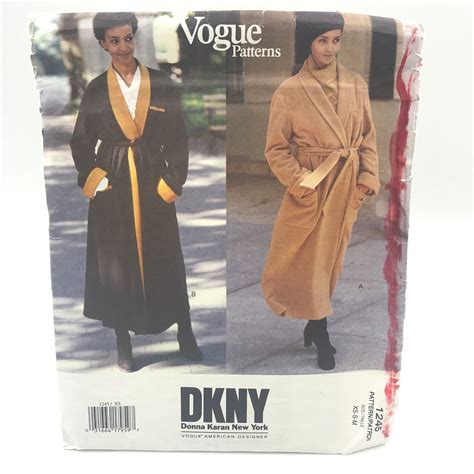 Vogue 1245 Coat And Belt Misses Size Xs M Vintage Uncut Sewing Etsy