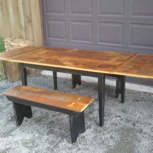 Reclaimed Barnwood Thin Top Farmtables OBS Farmhouse Furniture