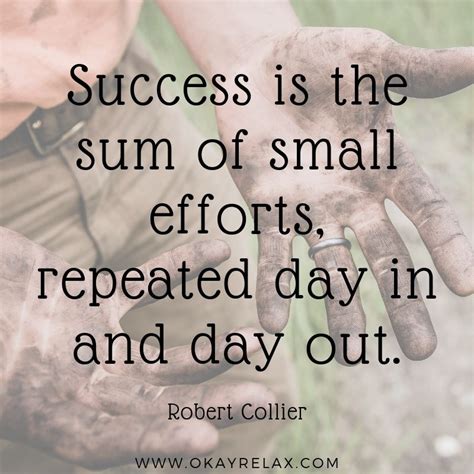 small effort   impact   success