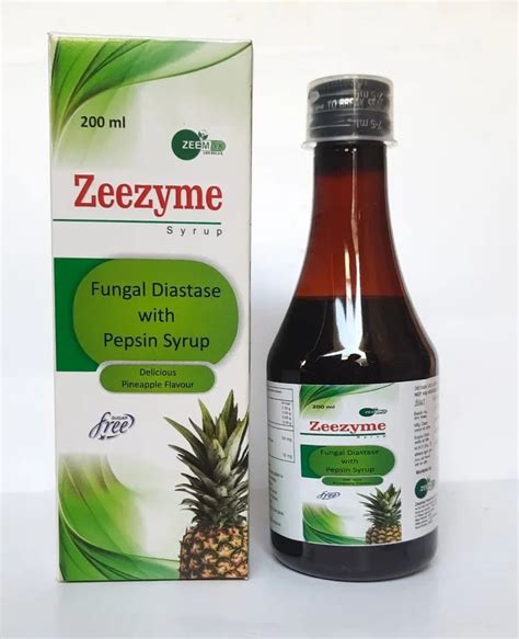 ZEEMAX Fungal Diastase With Pepsin Syrup 200 Ml Prescription At Rs