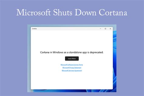 Microsoft Shuts Down Cortana On Windows