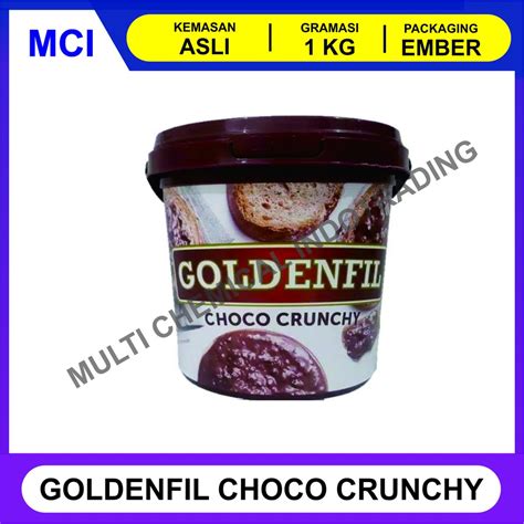 Jual GOLDENFIL SELAI CHOCO CRUNCHY 1 KG Shopee Indonesia