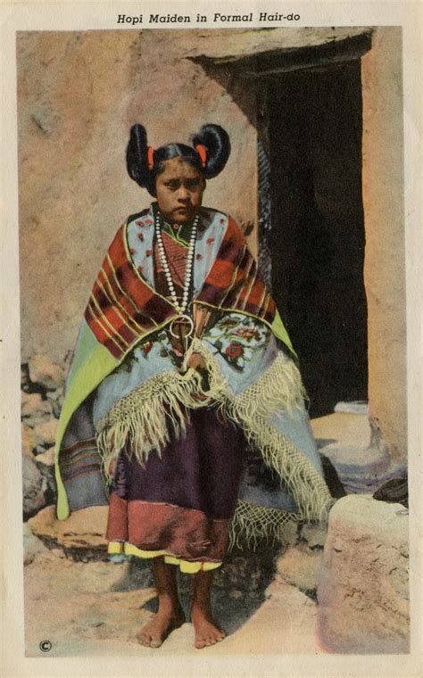 Hopi Maiden In Formal Hair Do Hopi Native American History Native