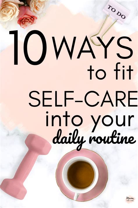 Ways To Fit Self Care Into Your Daily Routine Self Care Worksheets