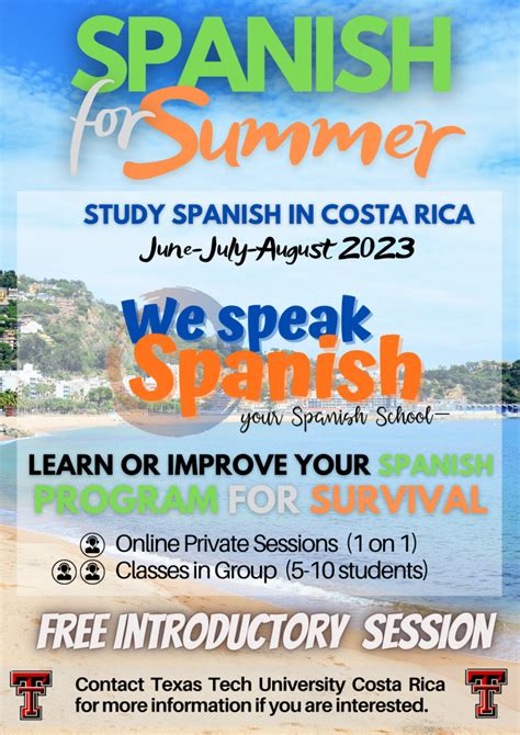 Spanish For Summer Spanish Classes In Santa Ana Escazú Atenas Sabana Ciudad Colón San