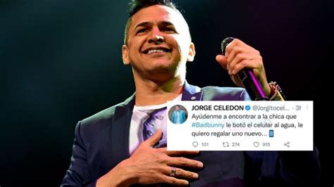 Jorge Celedón Busca A La Fanática Que Bad Bunny Le Arrojó Su Celular Para Regalarle Uno Nuevo