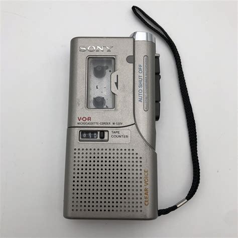 Sony M V Handheld Micro Cassette Voice Recorder Parts Or Repair Only