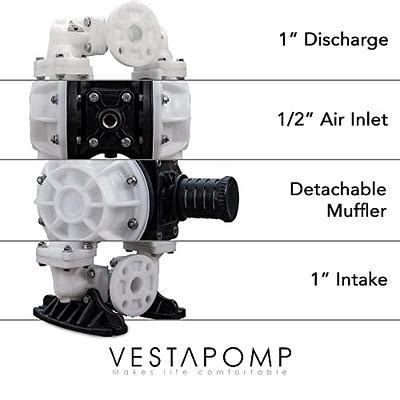 Vestapomp Air Operated Double Diaphragm Pump Pneumatic Off