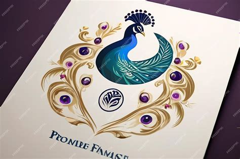 Premium Photo Regal Peacock Logo Template Beauty And Elegance