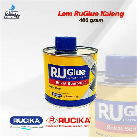 Jual Lem Pipa Pvc Ru Glue Gram Rucika Kaleng Truglue Shopee