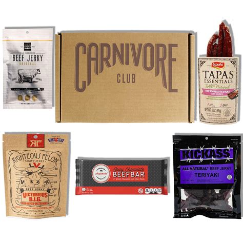 Buy Carnivore Club Beef Jerky Box Delicious Jerky And Meat Sticks