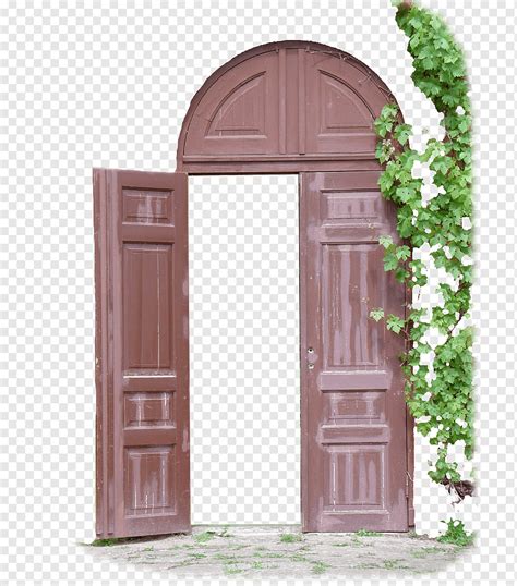 Door Arch Window Facade Doors Furniture Open Door Wood Png Pngwing