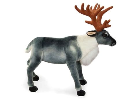 30 INCH LONG PLUSH STANDING TOY REINDEER at Plush Horse - Quality Stuffed Animals