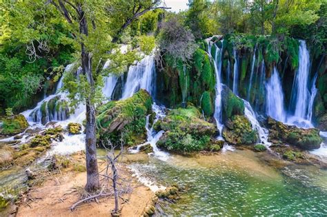 Premium Photo | Amazing cascades of kravica waterfall