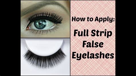 How to Apply False Eyelashes Perfectly (easy and quick!) Makeup Tutorial - YouTube