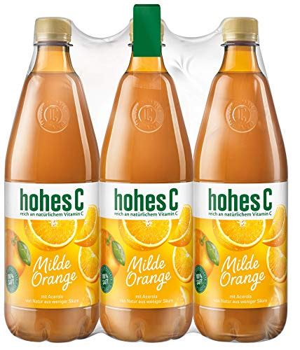 Hohes C Milde Orange Saft Er Pack X L Babys Onlineshop