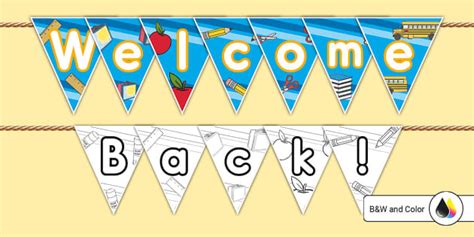 Back To School Bunting Teacher Made Twinkl