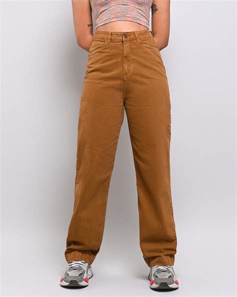 Buy Women S Brown Straight Fit Jeans Online At Bewakoof