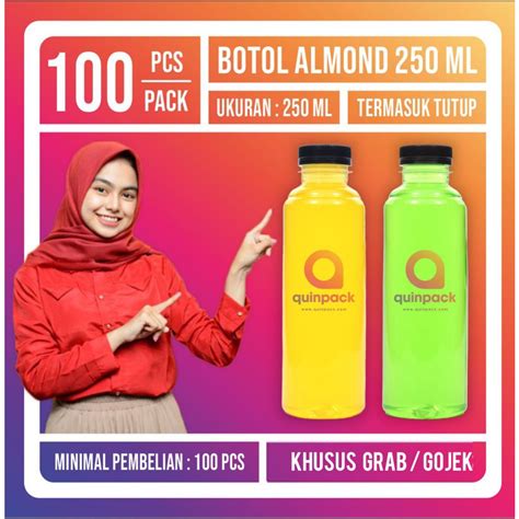 Jual Botol Almond Ml Botol Plastik Ml Pcs Botol Juice