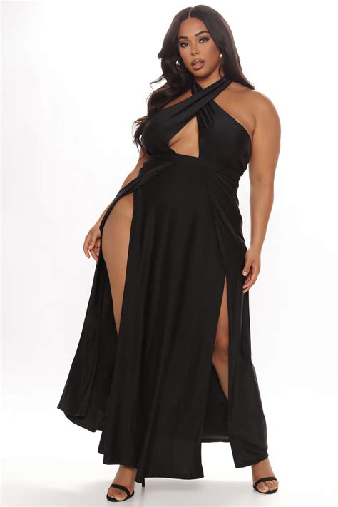 Curve Appeal Dress Black Fashion Nova