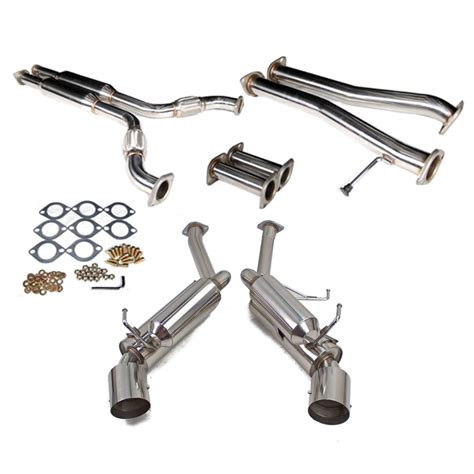 Rev Power Cat Back Stainless Steel Dual Sports Muffler Exhaust System