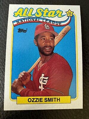 Ozzie Smith All Star St Louis Cardinals Topps Baseball Card