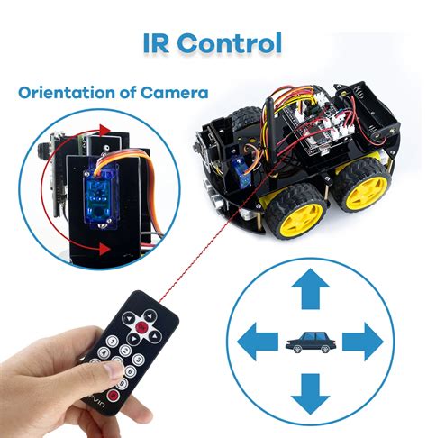 Lafvin Esp Cam Project Smart Robot Car Kit Intelligent And