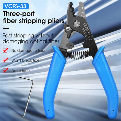 COMPTYCO VCFS 33 Three Port Fiber Optical Stripper Pliers Wire