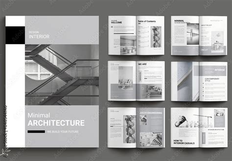 Architecture Portfolio Layout Stock Template | Adobe Stock