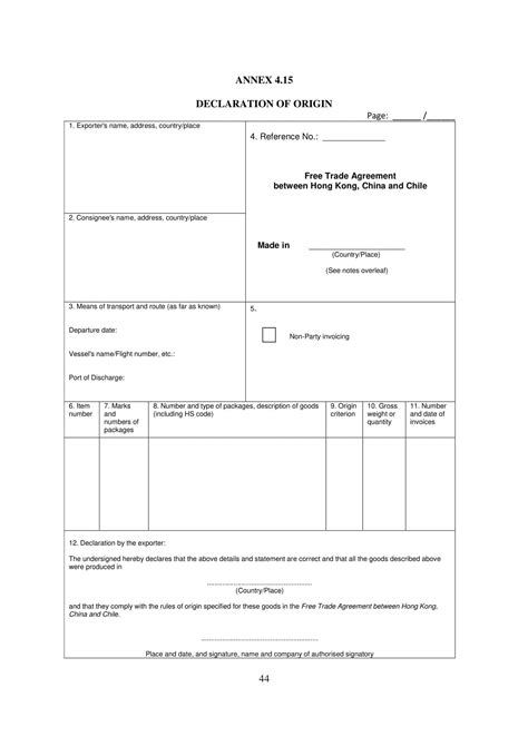 Free Printable Certificate Of Origin Templates Pdf Word Excel