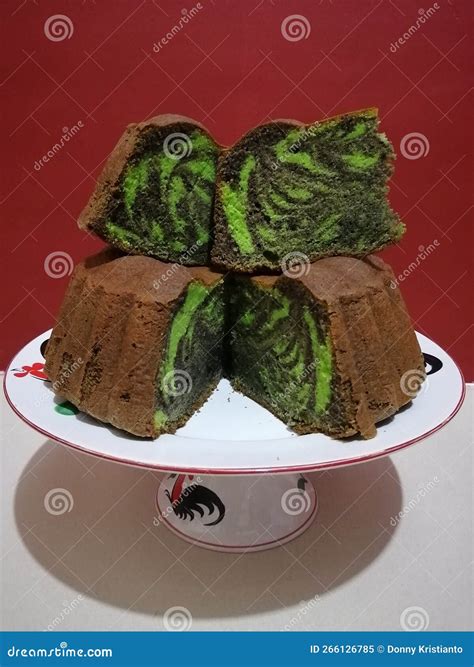Pandan Marble Cake Stock Image Image Of Hobby Marble 266126785