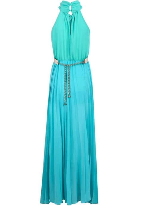 Halter Pleated Maxi Dressfor Women Romwe