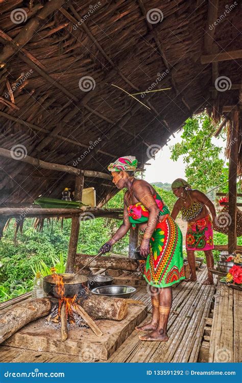 Embera Village Chagres Panama Editorial Photography Image Of