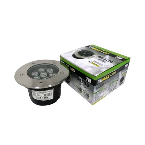 Bala De Piso Led W Luz C Lida Ilumax