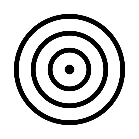 Bullseye Icon On White Background Vector Illustration Eps 10