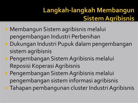 Manajemen Agribisnis Dalam Lingkup Teknologi PPT